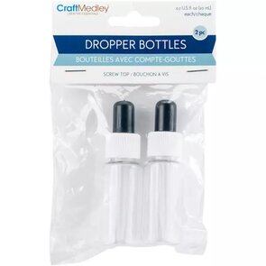 Woodware Craft Collection plastic dropper bottles 2x20 ml kopen – pipetflesjes