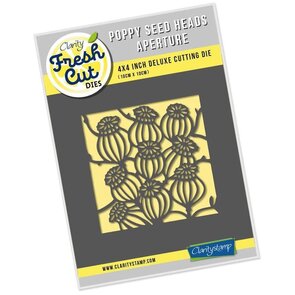 Clarity Fresh Cut Die 4x4 Poppy Seed Heads Aperture kopen | Snijmal bloemen kader