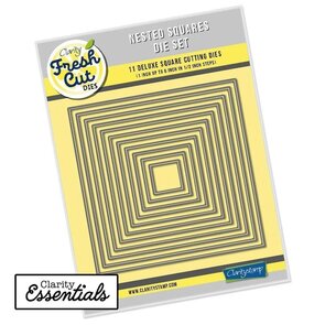 Clarity Fresh Cut Nested Squares Die Set 2,5–15 cm kopen | Vierkante snijmallen set