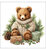 CUDDLE BEAR – KERSTSERVETTEN MET EEN WARME WINTERKNIPOOG