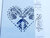 Clarity Stencil – Deer Heart 7x7