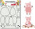 Dutch Doobadoo Stencil - Biggetjes