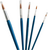 Penselenset Rond – 5 Maten Synthetisch voor Aquarel Acryl & Meer