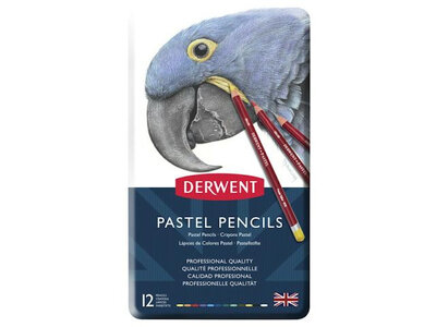 Derwent Pastel Kleurpotloden Set 12 stuks in blik