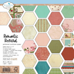  Paper Pad 12x12" - Romantic Revival - Elizabeth Craft Design 