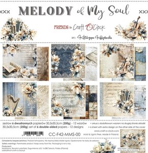  Paper Pad 12x12" - Melody of My Soul  - Mintay Papers