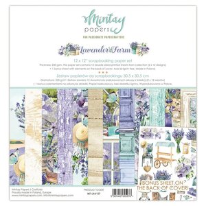  Paper Pad 12x12" -  Lavender Farm - Mintay papers 