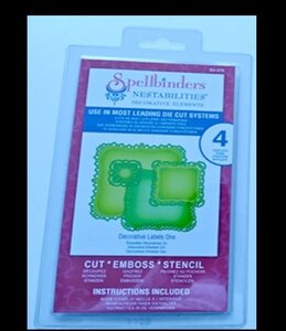 Decorative Label One snijmal