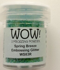 WOW! Embossing Poeder Spring Breeze WS83R – Fris Lichtblauw Glans Effect