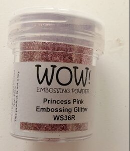 WOW! Embossing Poeder  Princess Pink WS36R – Glanzend Roze Embossing Poeder