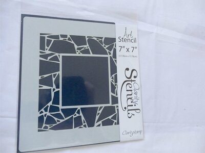 Clarity Cracked Box Stencil 7" x 7" – Unieke Achtergronden voor Kaarten en Mixed Media