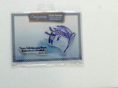 Clarity stamp lily of the valley plus verse stempelset