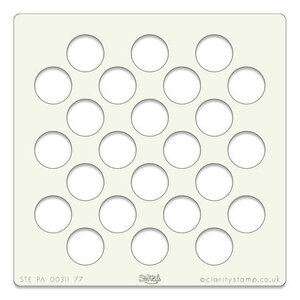 Clarity Stencil – Big Polka (7x7")