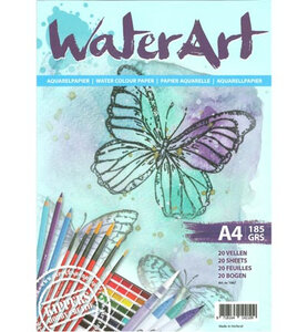 Watercolour paper A4 - 185 grams - Water Art