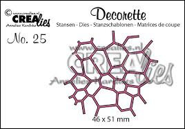 Crealies Decorette No. 25 Moza16 CLDR25 – Decoratieve Mozaïek Snijmal voor Unieke Kaarten