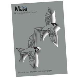 Clarity House Martin Bird Mask – Vogelmask met Bijpassende Huiszwaluw Stempelset