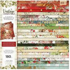  Paper Pas 12x12" -  Vintage Christmas -Nature's Garden