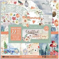 Paper Pad  12x12" - Memories Gratitude- Stamperia