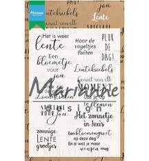Marianne Design tekst stempels lente