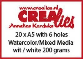 Watercolor Cardstock for Journalzz en Plannerzz Crealies A5 