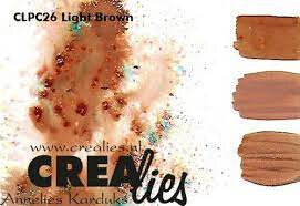 Crealies colorzz pigmen poeder  light brown