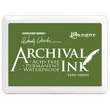  stempelinkt - watervast -  Fern Green – Archival ink