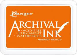 stempelinkt - watervast -monarch  orange - Archival ink