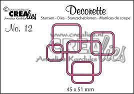 Crealies Decorette no.12 – CLDR 12: Fijne randmal voor creatieve accenten