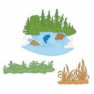 Heartfelt Creations snijmal Create a ’Scape Trout Lake kopen – landschap snijmal