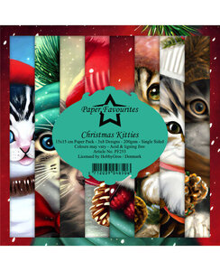  Paper Pad  12x12" – Christmas Kitties -  Paper Favourites 