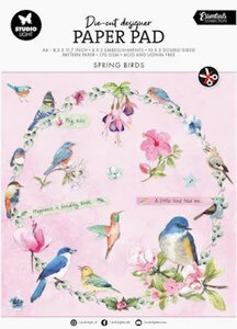Spring Birds paper pad Die-Cut
