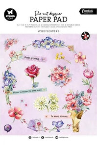 Studio Light - Wildflowers paper pad Die-cuts A4