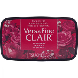  Stempel Inktpad - Pigment -  Rood (Glamorous) - Versa Fine Clair - Tsukineko