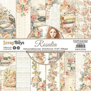  Paper Pad 8x8" - Rosalia - ScrapBoys