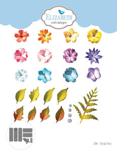 Elizabeth Craft Design Snijmal - Florals Mini's