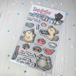  Clear Stempel  - Baked With More Love - Time For Tea