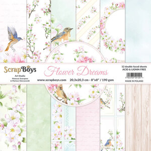  Paper Pad 8x8" -  Flower Dreams - ScrapBoys
