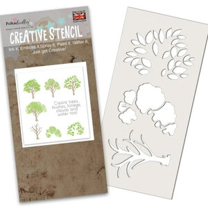Polkadoodles Tree-mendous Stencil PD8134 – maak bomen voor ieder seizoen