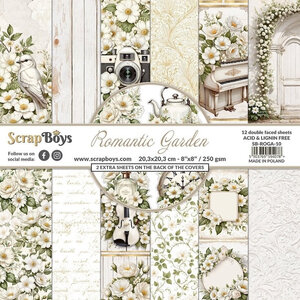 Paper Pad 8x8" - Romantic Garden - ScrapBoys 