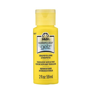 FolkArt Watercolor Gelz Translucent Acryl Paint in Meyer Lemon
