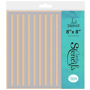 Clarity Stencil - Thick Stripes 8x8