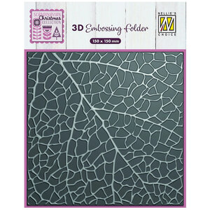 Nellie's Choice 3D embossing folder leaf grain