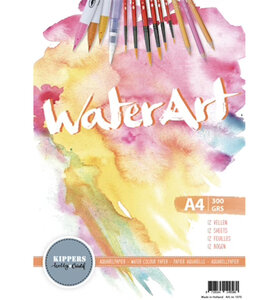 WaterArt Aquarelpapier A4 – 300g/m2 kippershobby