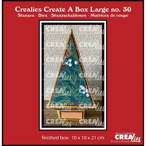 Christmas tree box Crealies groot