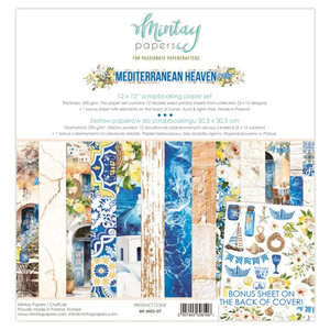  Paper Pad 12x12" -  Mediterranean Heaven - Mintay papers