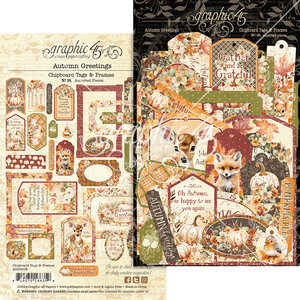 Autumn Greetings Chipboard Tags & Frames