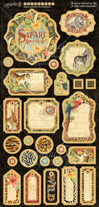 chipboard  - Safari 1 collection - Graphic 45
