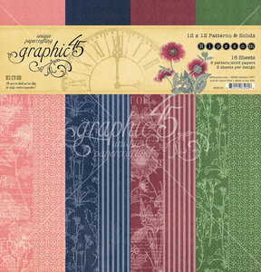 Graphic 45 Patterns & Solids Bloom Paper Pad 12x12 kopen | Designpapier blok
