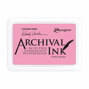 stempelinkt - watervast - Pink Peony - archival ink 