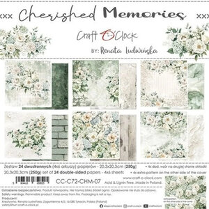  Paper Pad 8x8" - Cherished Memories - Craft O'Clock 